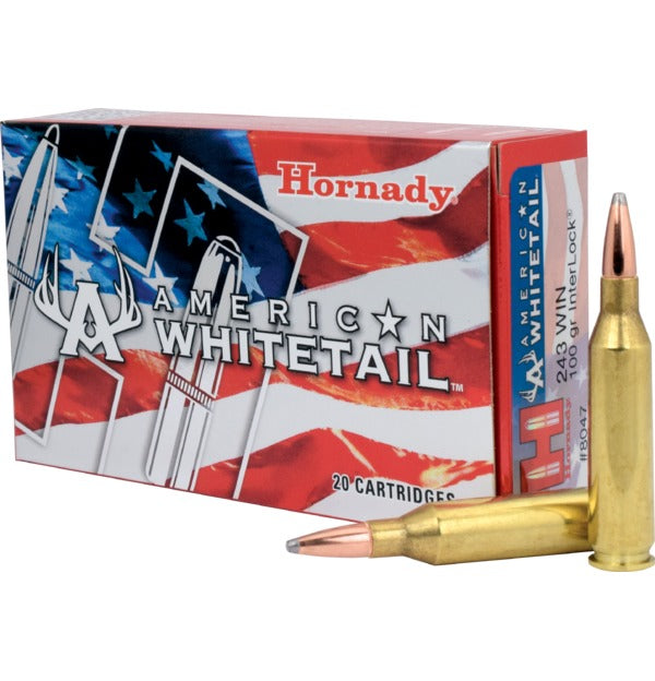 Hornady American Whitetail 243 Win 100 gr InterLock BTSP