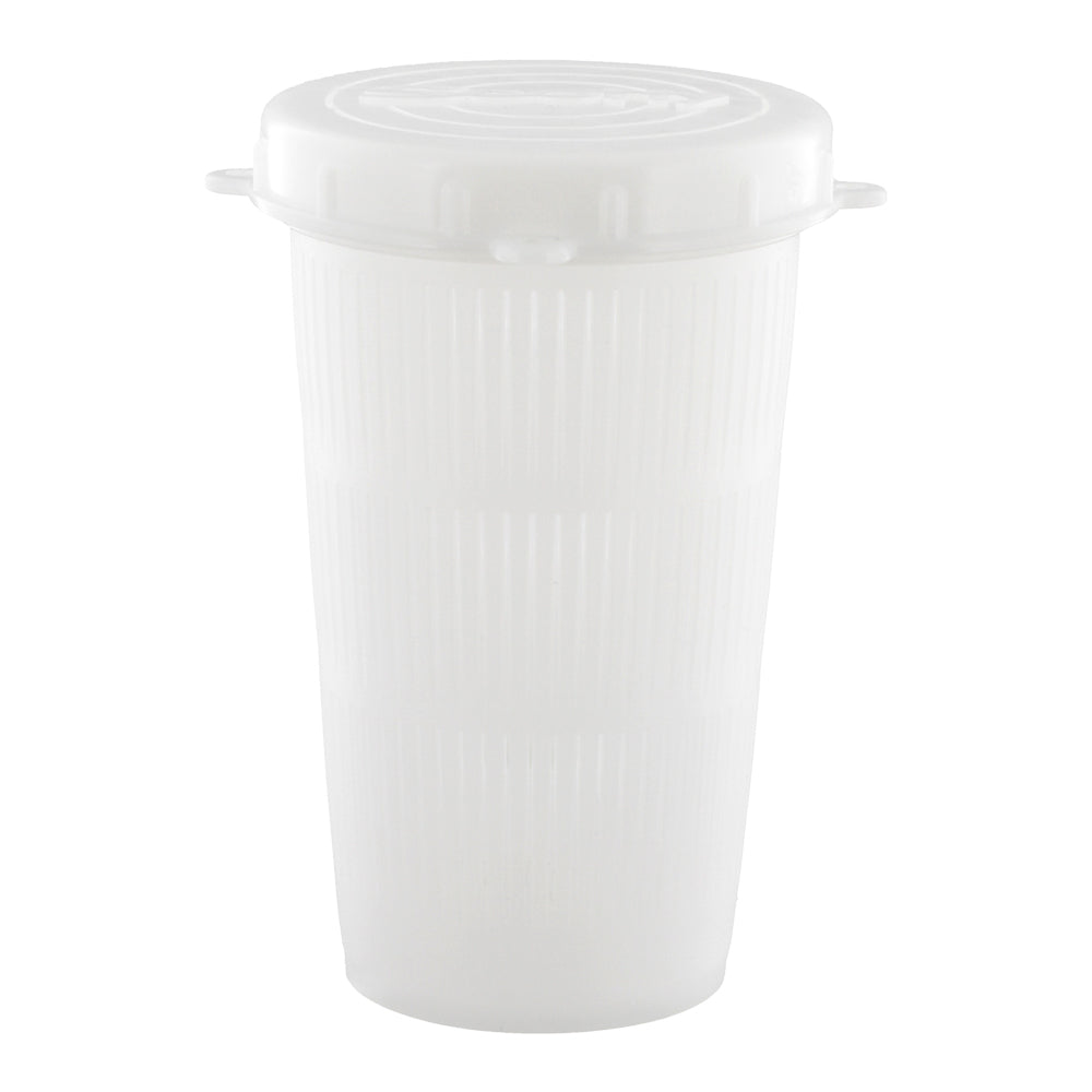 Scotty 671 Vented Bait Jar - 1 L. White Jar with Lid