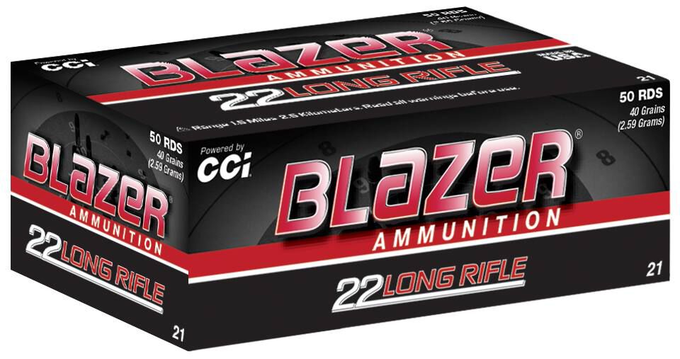 CCI Blazer .22 LR 40 gr Lead Round Nose - 50 Rounds