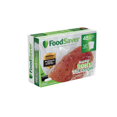 FOODSAVER Quart Size Heat-Seal Vacuum Sealer Bags, 48 Count
