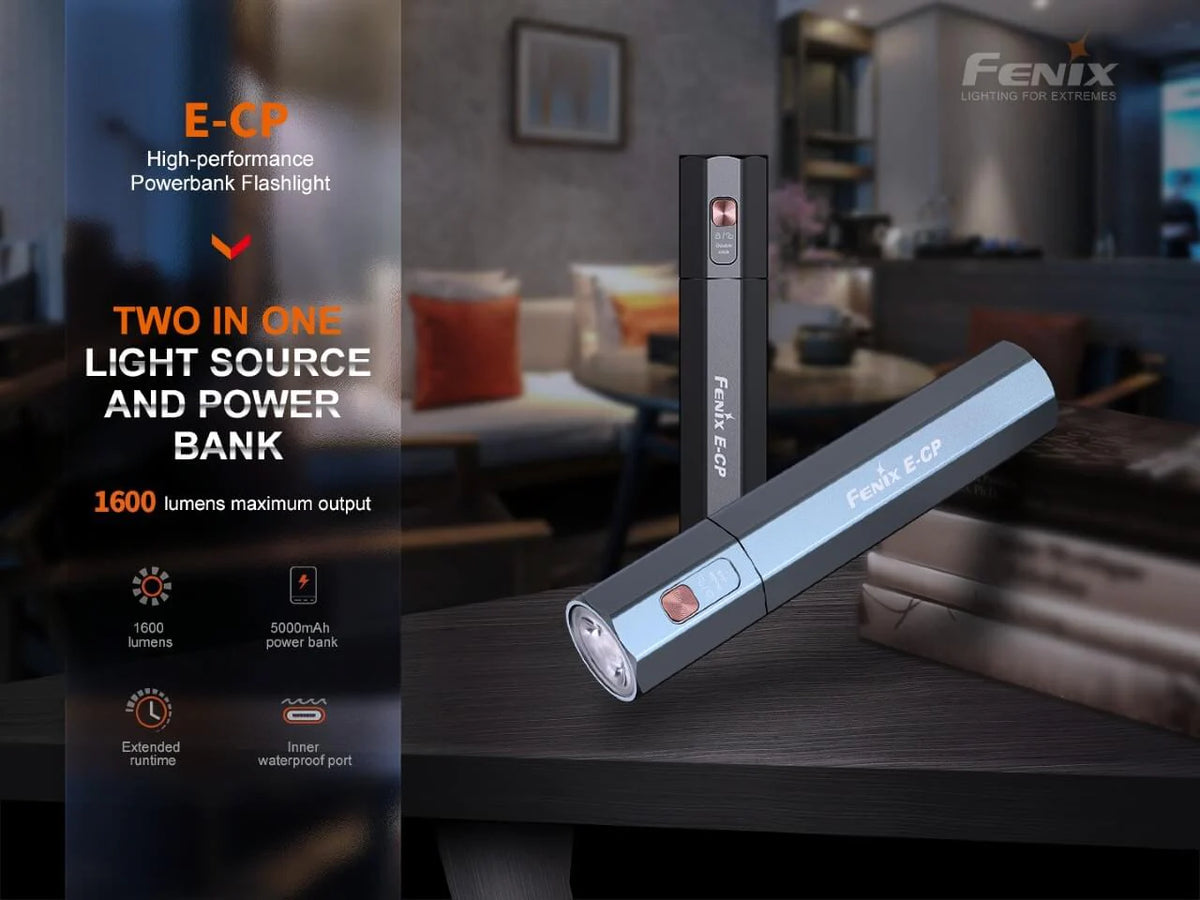 Fenix E-CP Powerbank Flashlight - Black - view 3 of 12