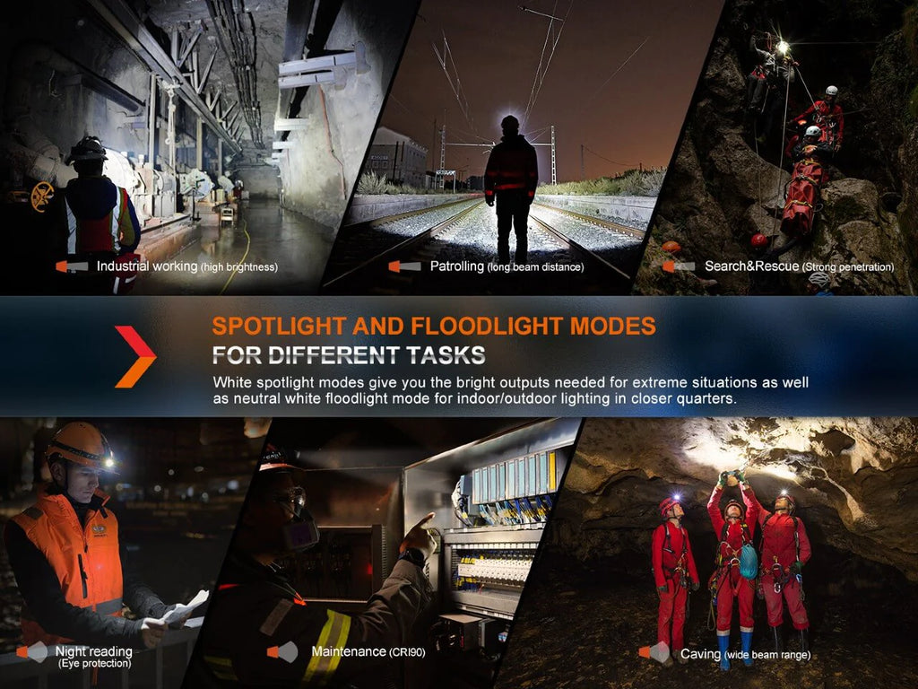 Fenix HM71R Rechargeable Industrial LED Headlamp + Optional E02R - view 3 of 6