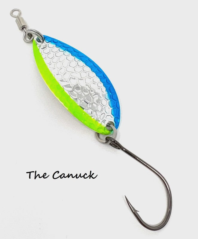 Prime Lures Glory Spoon 2/5 OZ Blue/silver/chartreuse