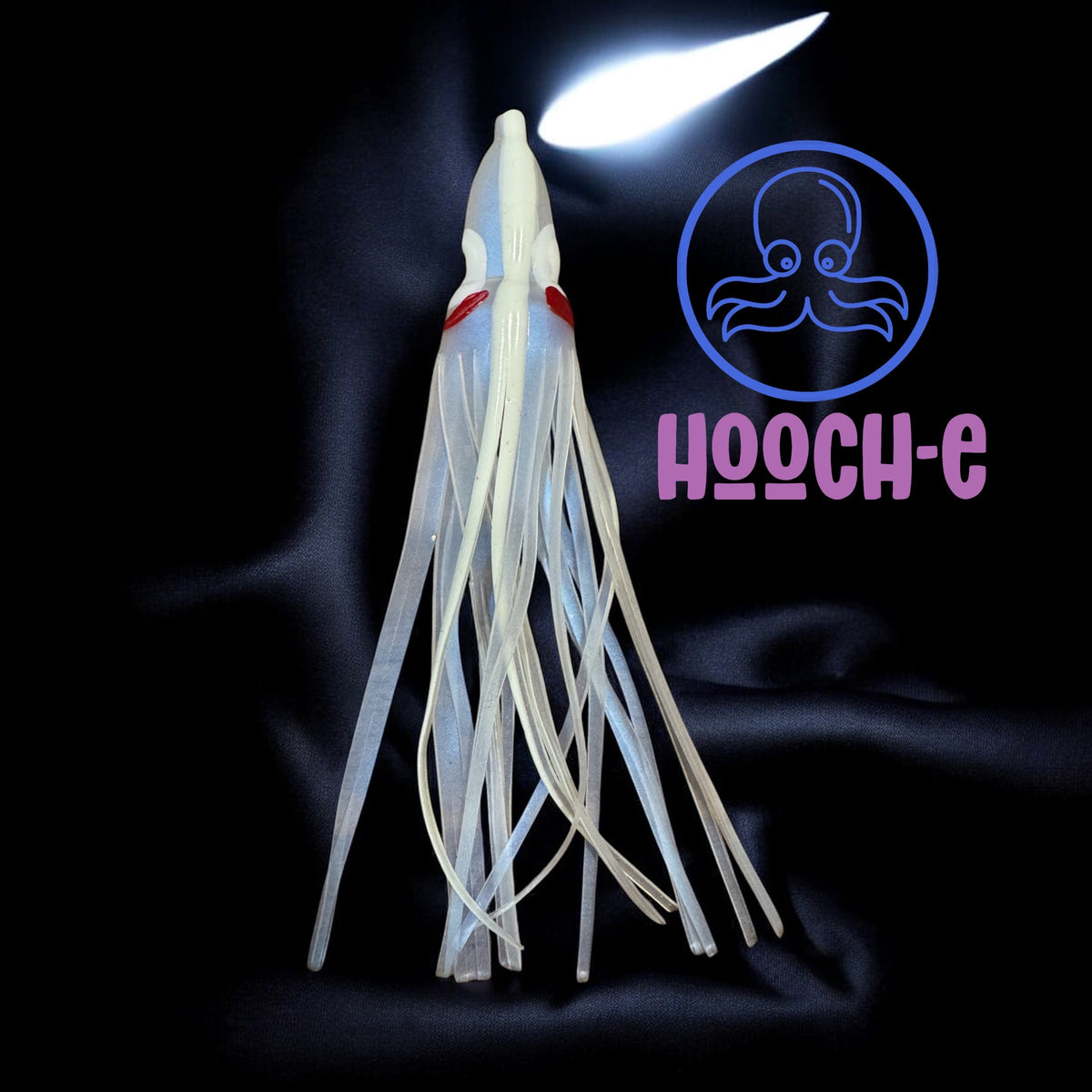 Westcoast Fishing Tackle Hooch-e UV White/Glow Stripe