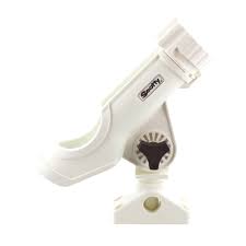 Scotty 230-WH White Power Lock w/Combination Side/Deck Mount