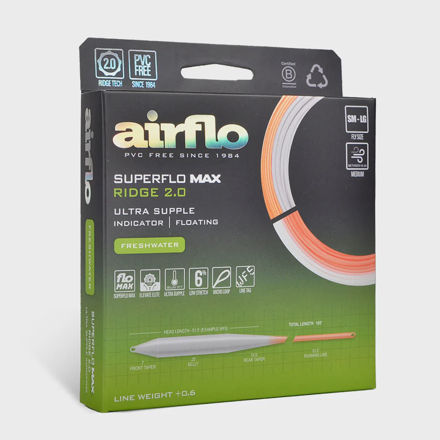 Airflo Superflo Max Ridge 2.0 Ultra Supple Indicator Taper Fly Line