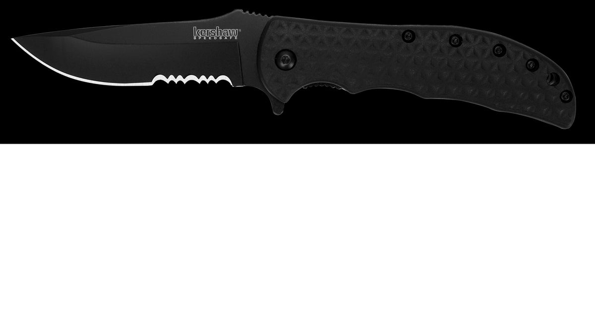 KERSHAW VOLT II - BLACK, SERRATED