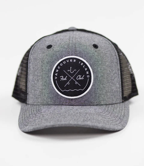 Van Isle Fish Club Black Oxford Hat