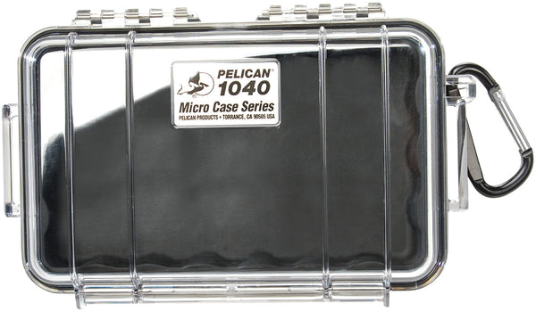 Pelican 1040 Micro Case - Clear with Black Liner