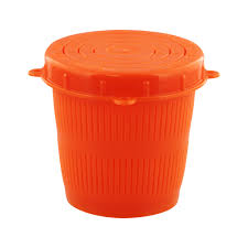 Scotty 672 Vented Bait Jar 1/2L Orange with Lid