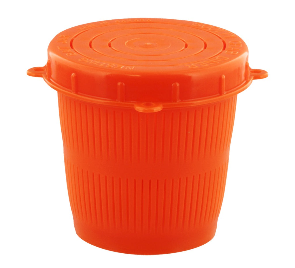 Scotty 672 Vented Bait Jar 1/2L Orange with Lid