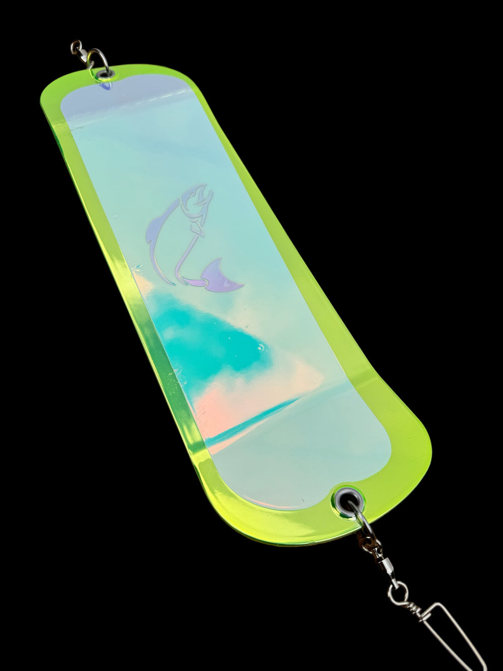 Westcoast Fishing Tackle UV Electro Mirror Flasher - CHARTREUSE