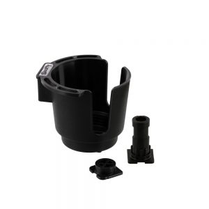 Scotty NO. 311-BK BLACK CUP HOLDER WITH BULKHEAD / GUNNEL MOUNT AND ROD HOLDER POST MOUNT in Canada