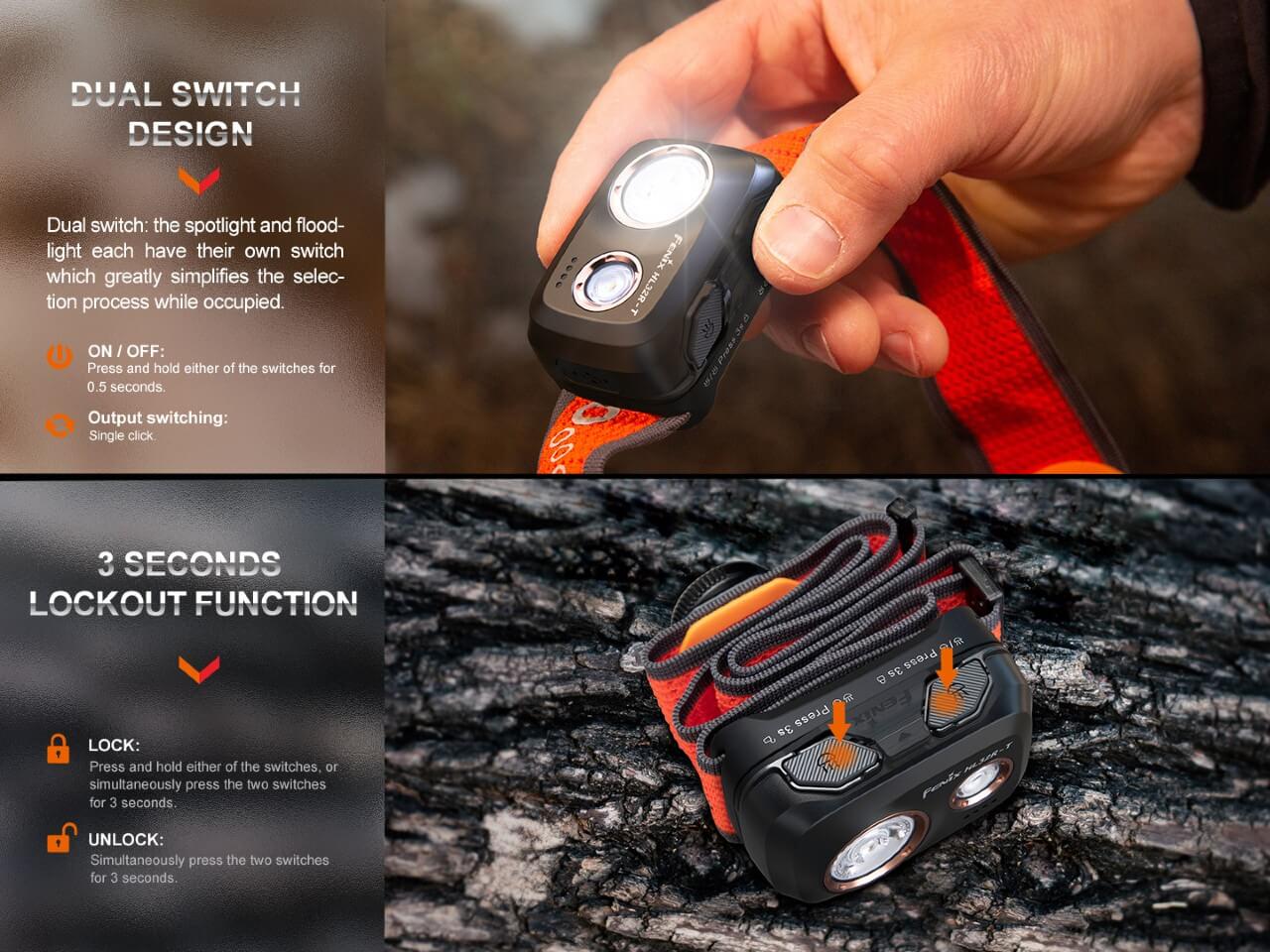 FENIX HL32R-T TRAIL RUNNING LED HEADLAMP - 800 LUMENS in Canada - Image 9