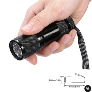 Mini UV LED 9 Bulb Flashlight in Canada
